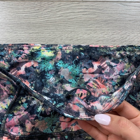 Lululemon Fast & Free Leggings Crop II *Nulux 19" Dappled Daze Multi - Picture 10 of 16